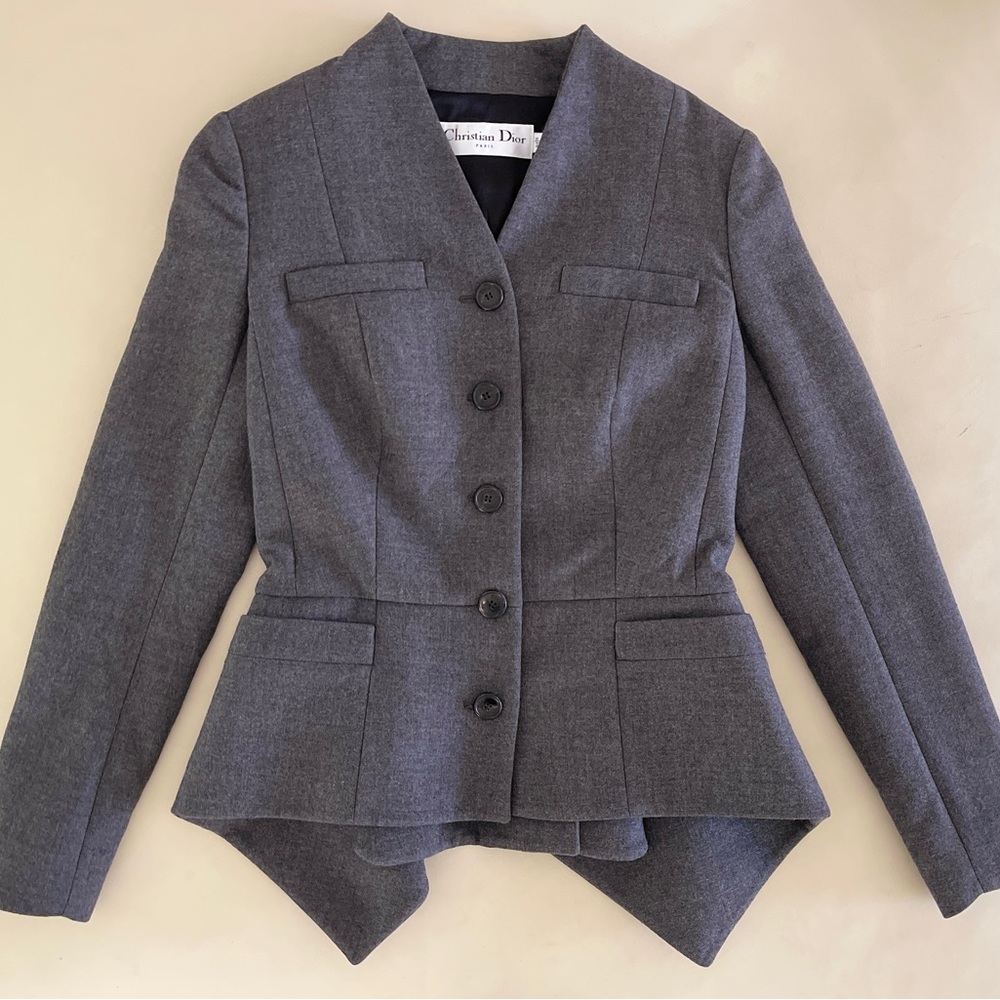 ❤️ CHRISTIAN DIOR NEW LOOK BAR PEPLUM JACKET COLLECTIBLE DESIGNER LUXURY ITALY - Picture 2 of 16
